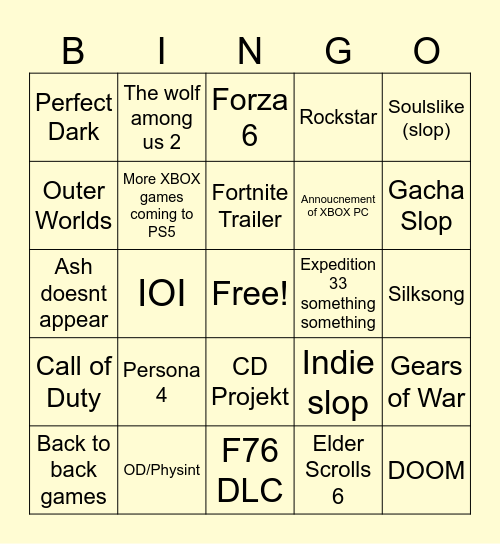 Philip Spencer :3 Bingo Card