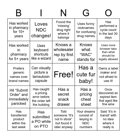 Purchasing Bingo! Bingo Card