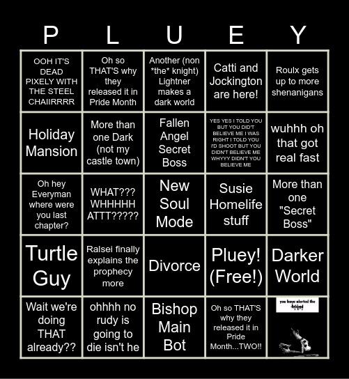 Deltago 4 Bingo Card