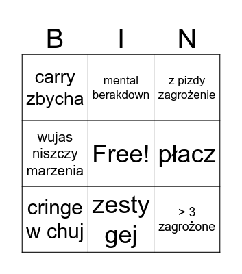 bengbeng Bingo Card