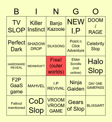 Egg Box Lie Bingo Card