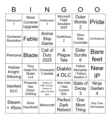 coomer.su Bingo Card