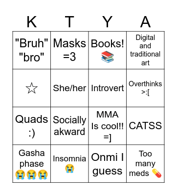 How much are we alike? Bingo Card