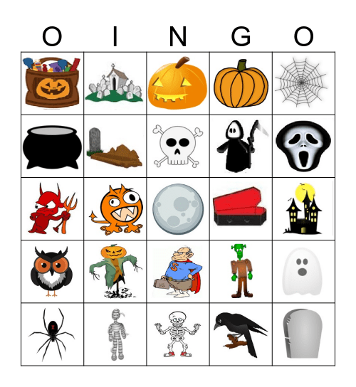 Halloween Bingo Card