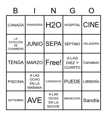 group A - the subjunctive in adj. clause and the present perfect Bingo Card