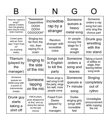 BlueBird Bingo Card