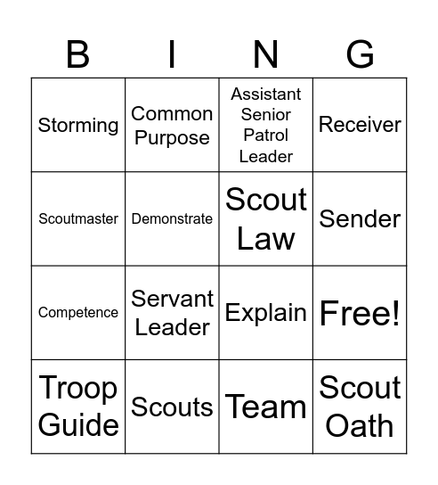 ILST Bingo Card