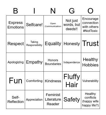 Green Flags Bingo Card
