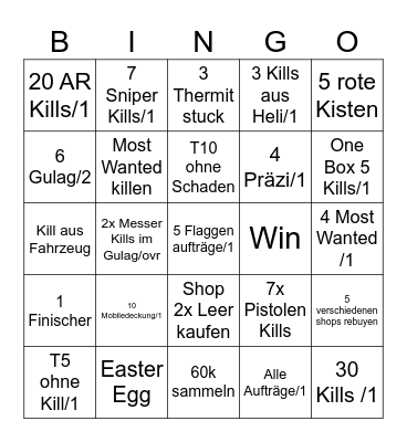 Porsche x Dilly x Vano Bingo Card