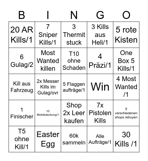 Porsche x Dilly x Vano Bingo Card