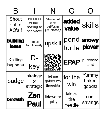 Meeting Bingo Card