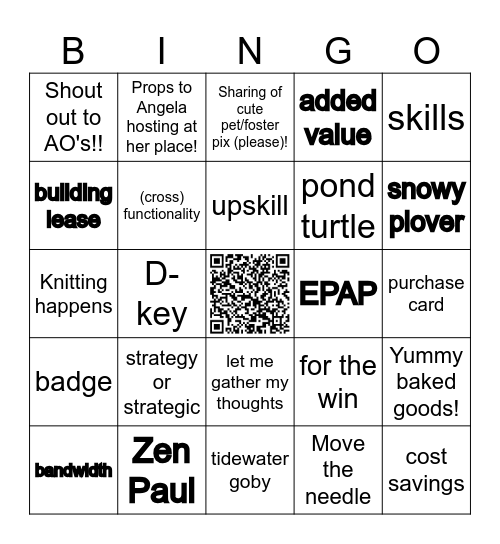 Meeting Bingo Card