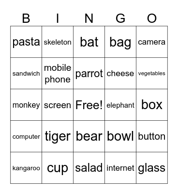 Units 6-8 Bingo Card