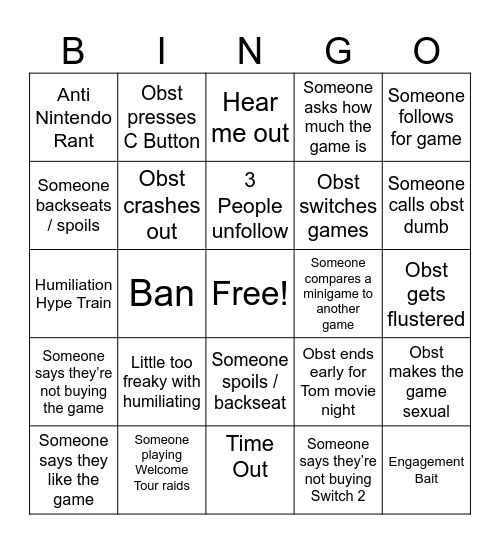 Obst 0906 Bingo Card