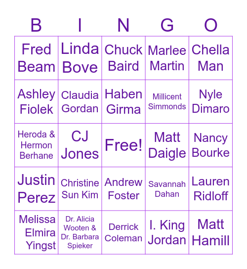 Successful Deaf People Bingo Card