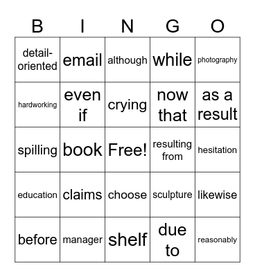 Morning Session 2 Bingo Card