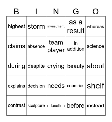 อิอิ Bingo Card