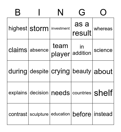 อิอิ Bingo Card