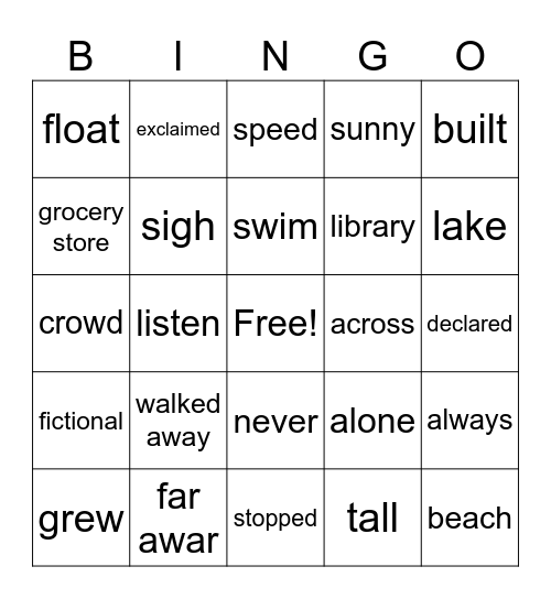 Bingo Card