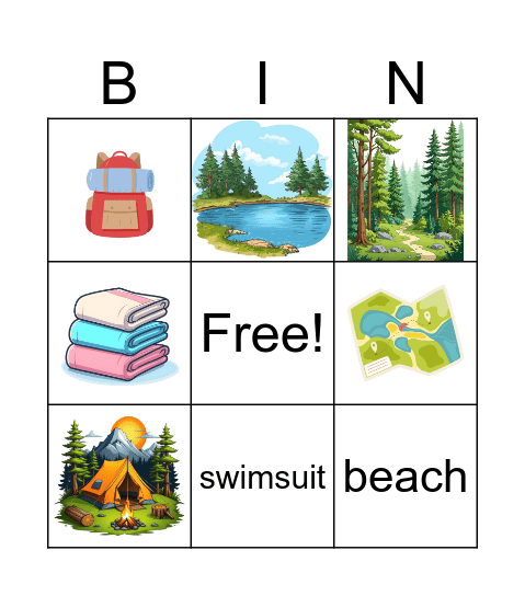 Summer Bingo Card