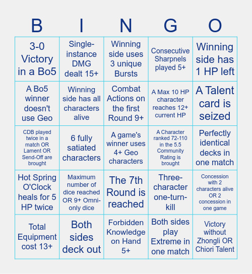 Pillow's AstraNox Knockouts BINGO Card