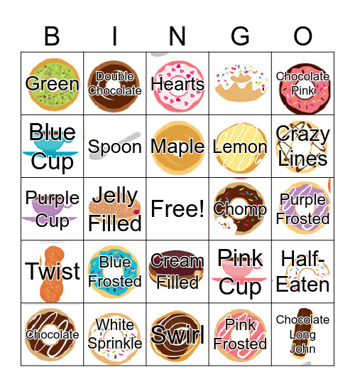 Donut Bingo Card