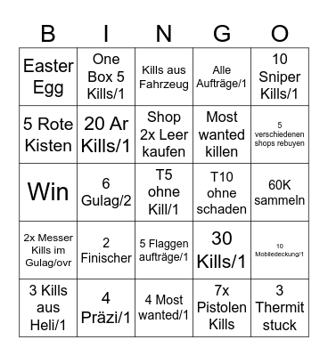 Eddie x Dilly x Vano Bingo Card