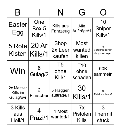 Eddie x Dilly x Vano Bingo Card
