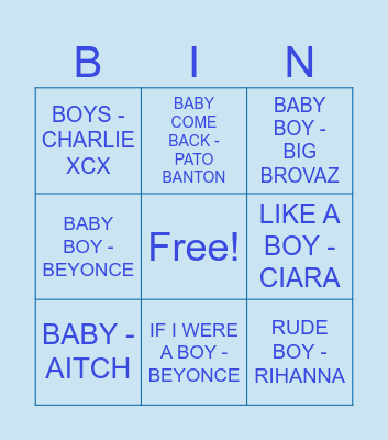 BABY BINGO Card