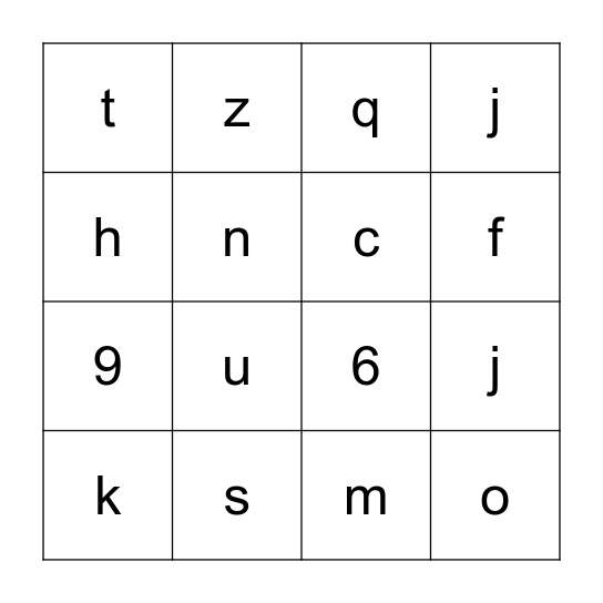 Bingo musical Bingo Card