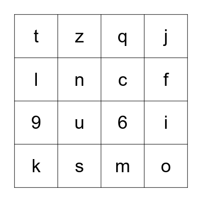 Bingo musical Bingo Card