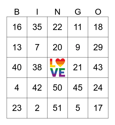 Fierce & Fabulous Bingo Card