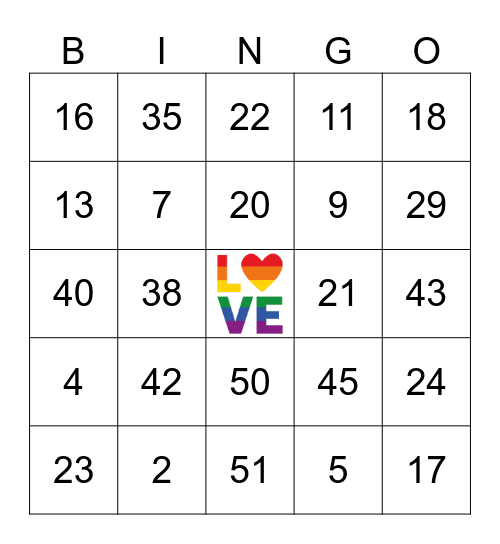 Fierce & Fabulous Bingo Card