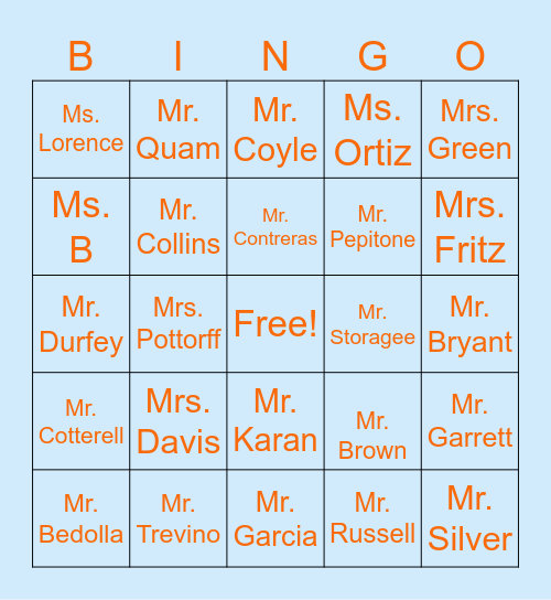 Bring on the Summer Bingo Card
