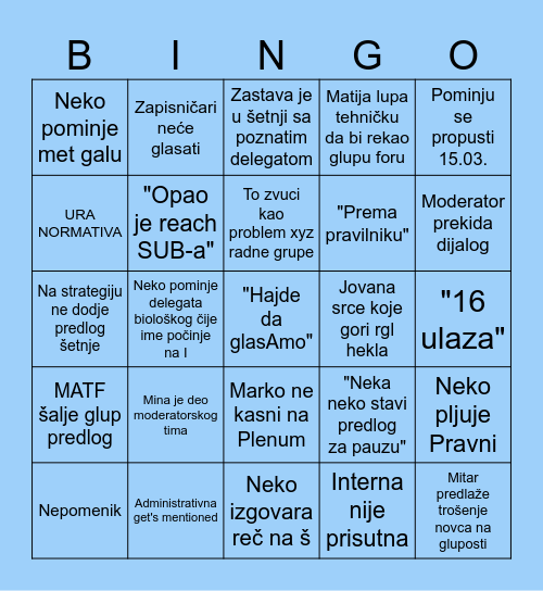 Plenumska simfonija - bugarska polifonija Bingo Card