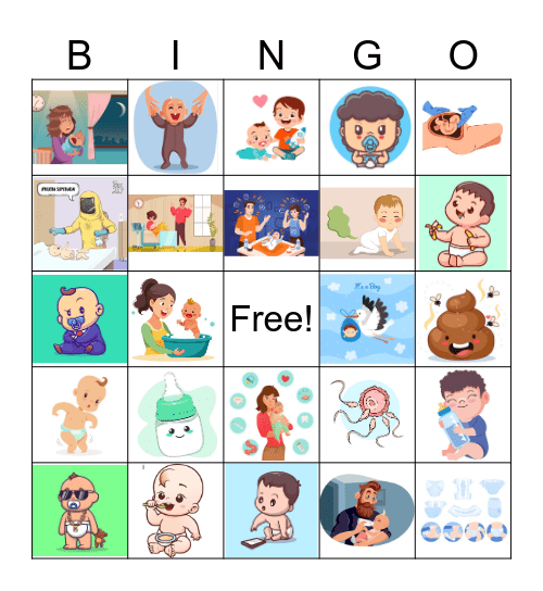 Baby Shower Alonso Bingo Card