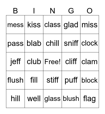 Orange Level Bingo Card
