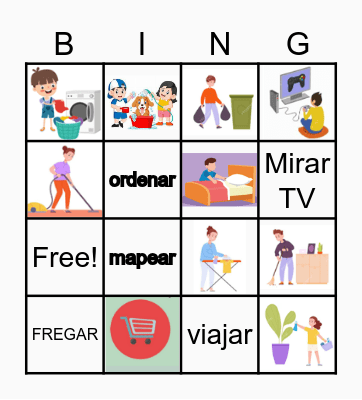 TAREAS DEL HOGAR Bingo Card
