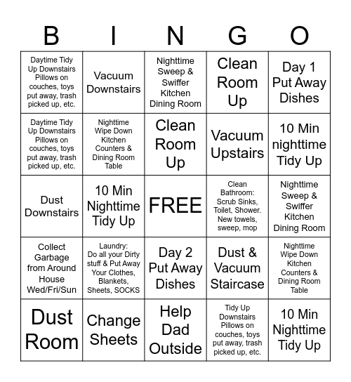 2025 Goodness Summer BINGO Card