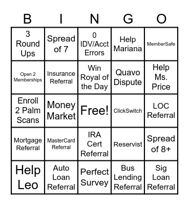 Beach Blanket Bingo Card