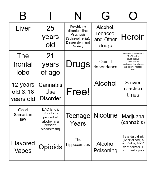 ATOD Bingo Card