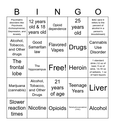 ATOD BINGO! Bingo Card