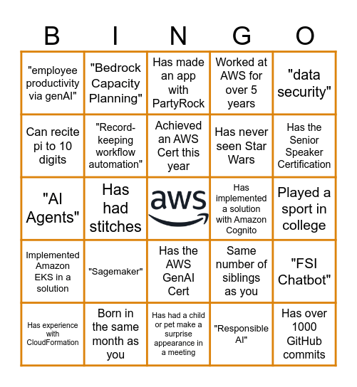 SLG/EDU SA Offsite 2025 Bingo Card