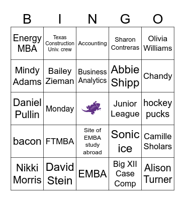 Grad Programs: Bingo Edition Bingo Card
