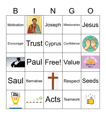 Barnabas - Encourager Bingo Card
