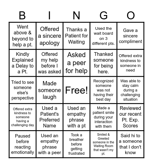 CV CARE BINGO - June Bingo Card
