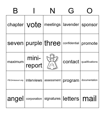 Outreach Bingo Card