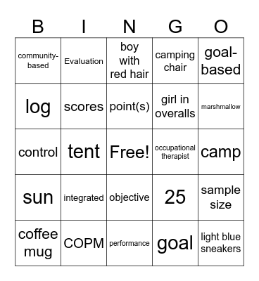 Journal Club Bingo Card