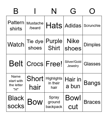 Someone who has....Bingo Card