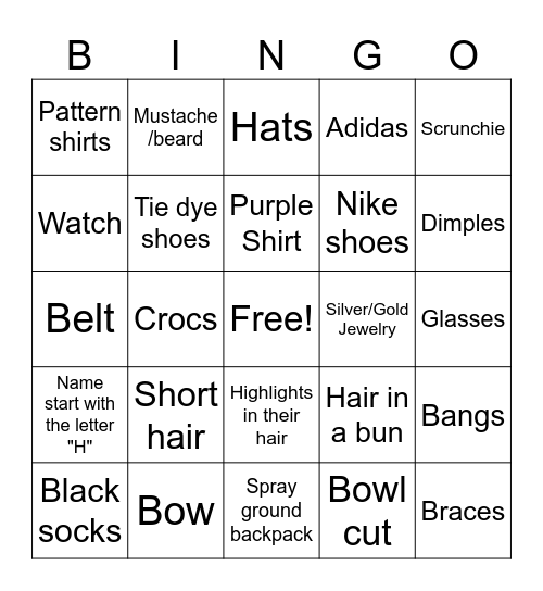 Someone who has....Bingo Card